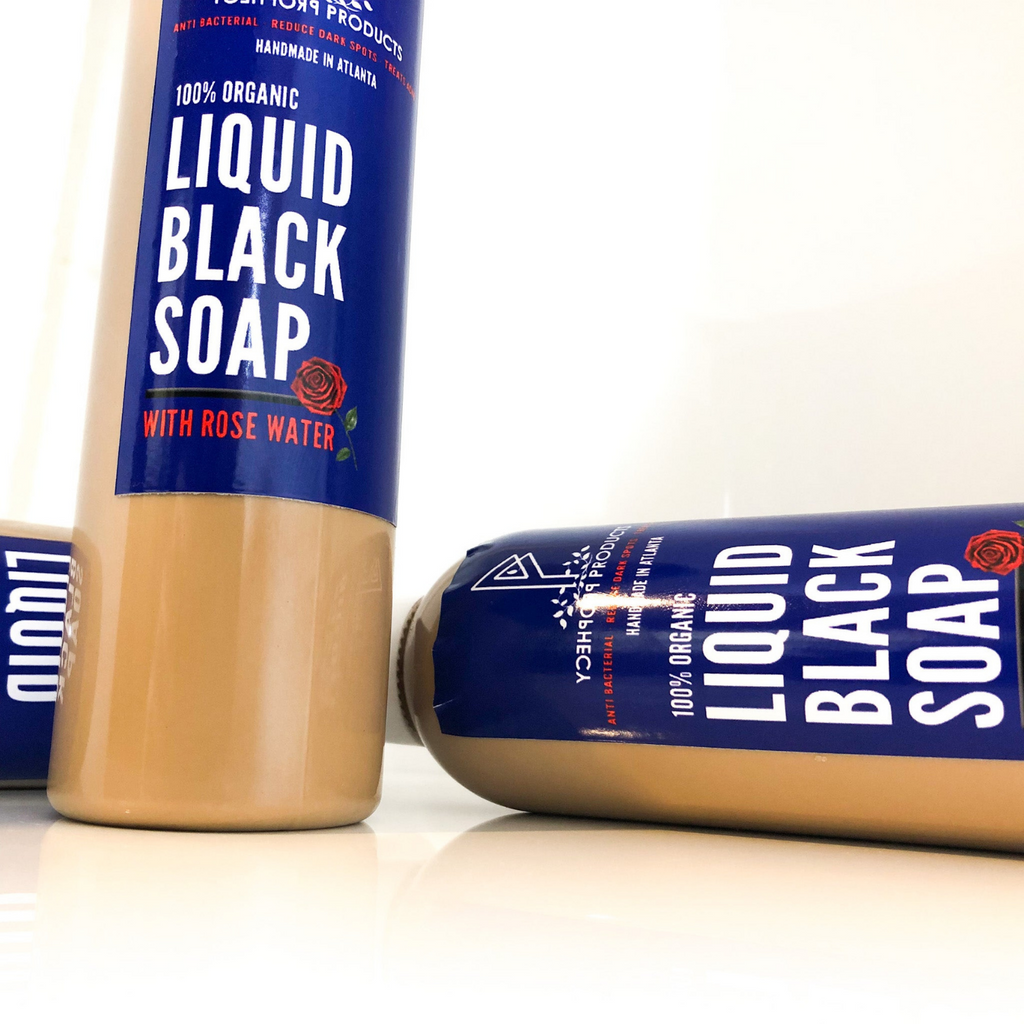 Liquid Black Soap w/ Rose Water